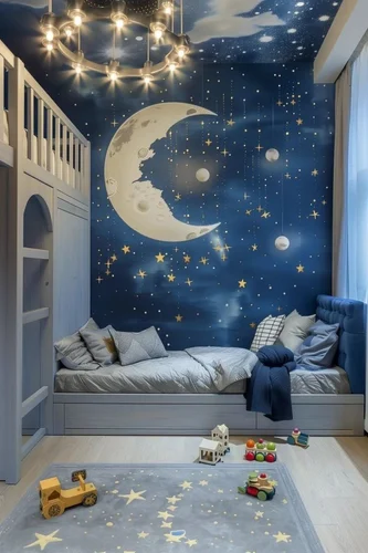 Decorative botanical wall mural